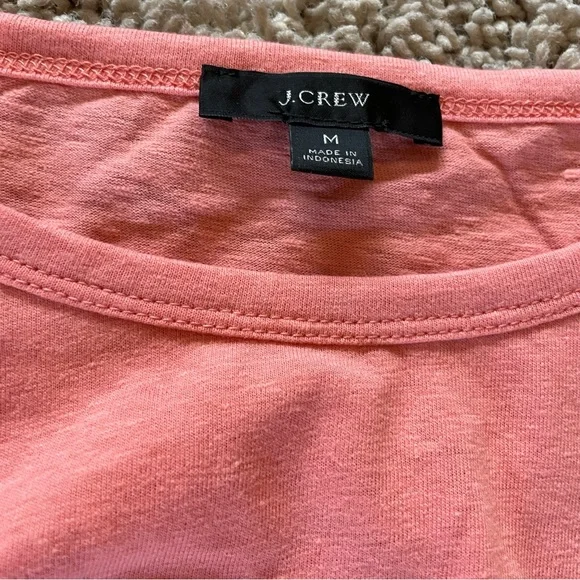 J Crew Slub Twist-Front Tank Tropical Coral Size Medium - Picture 4 of 8